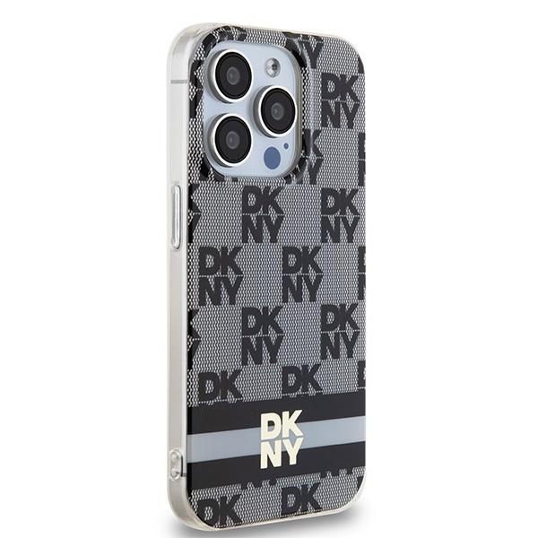 Dkny Dkhmp14Lhcptsk Iphone 14 Pro6.1 Czarny/Black Hardcase Iml Wzór Szachownicy Mono & Drukowane Paski Magsafe