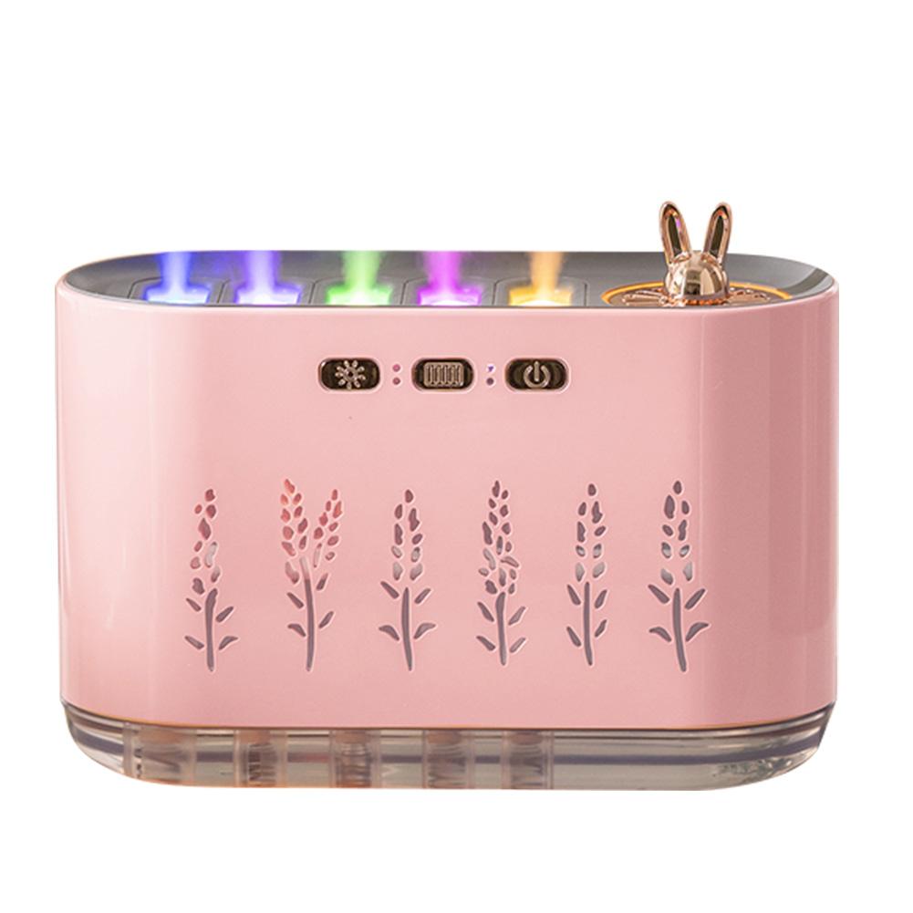 7 Colors LED Night Light Music Pickup Humidifier with 5 Nozzles Essential Oil Diffuser Cool Mist Humidifier for Home Office Yoga