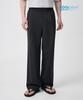 MUSINSA STANDARD [Cooltandard] One-Pleat Wide Elastic Waist Slacks [Dark Gray]