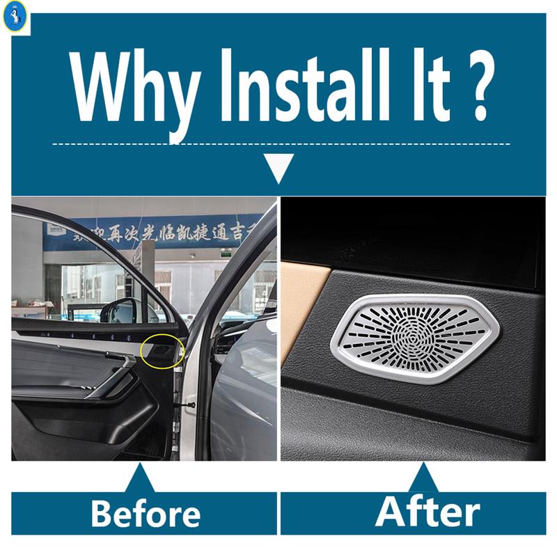 For Geely Boyue L / Starray  2024 Rear Trunk Loudspeaker / Reading Lights Cover Trim Accessories