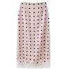 Gonne Lunghe in Pizzo da Donna Talenza Moda Vita Alta Patchwork Pois Gonna di Raso Elegante Festa Y2K Casual Chic Gonna da Donna