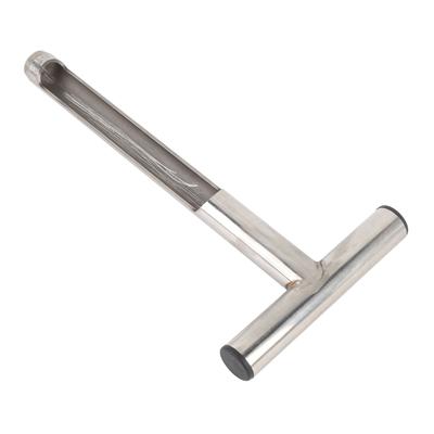 Bodenprobenehmer Sonde mit T-Griff Edelstahl Bodenprobensonde BodenTest-Set mit 2 Probenbeuteln für Pflanzenpflege Garten Bauernhof