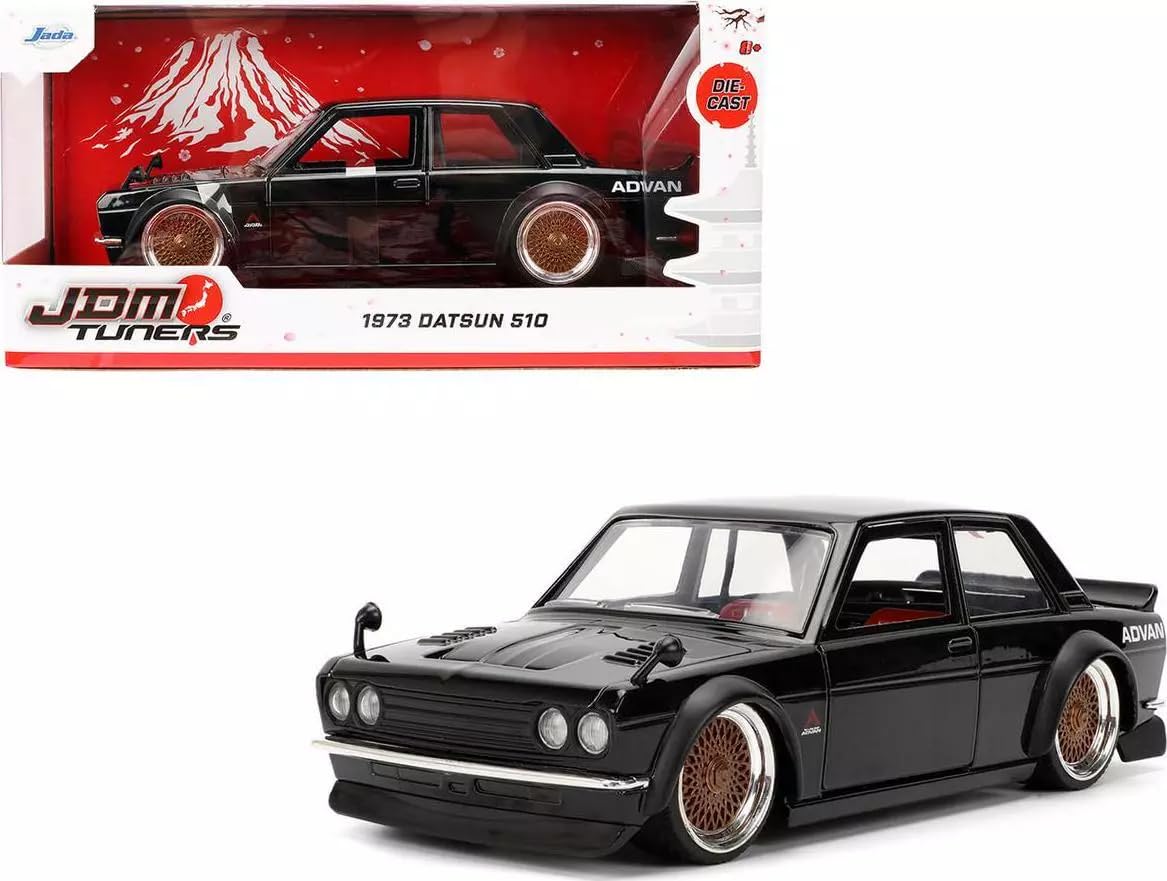 

JADA TOYS Datsun 510 1973 Advan Custom Black JDM Tuners 35954 1/24 [Item]