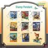 Zootopia Stamp Pendant Blind Box: Cute Judy & Nick Backpack Charm Toy Gift