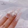 Lovely Nail Flower Nails Ornaments Ornament Glitter Resin Lightweight