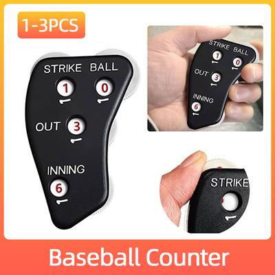 4 Round Baseball Counter Umpire Indicator Non Slip Resistance Wear Resistance Baseball Lock Exercise Umpire Indicator Record Out