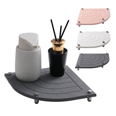 Diatomite Instant Drying Tray for Bathroom Kitchen Counter Drying Rack Sink Organizer Faucet Drying Mat Sponge Soap Holder Trays