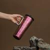 710ml Women's Pure Titanium Coffee Thermos Cup with Handle And Straw Double-layer Vacuum Water Bottle Outdoor Drinkware Gift Mug