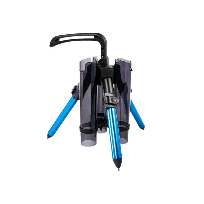 LETOYO Portable Aluminum Fishing Rod Tripod Stand with Tube Inserter