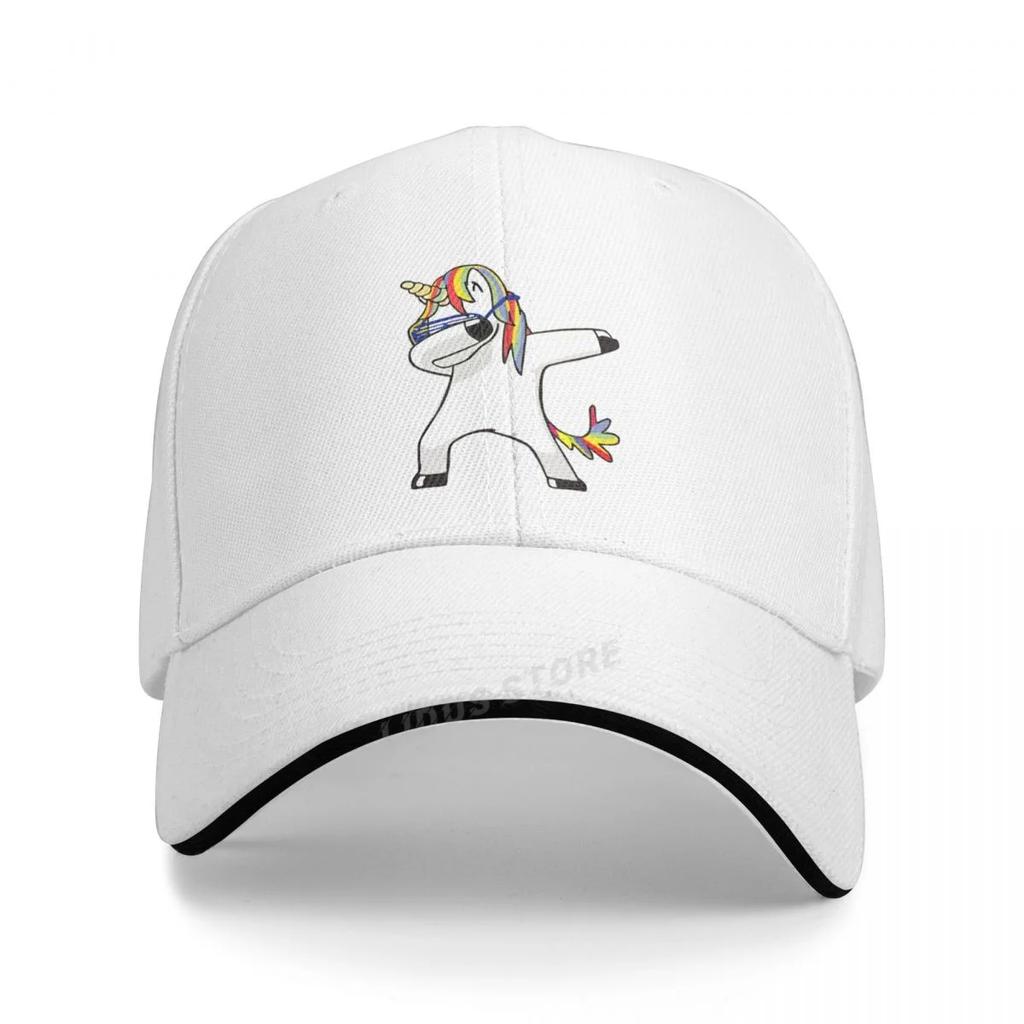 New Summer Dabbing Cap Fashion Unicorn Print Men Baseball Cap Unisex Funny Dabbing Unicorn Hip Hop Adjustable Dad Hat Bone