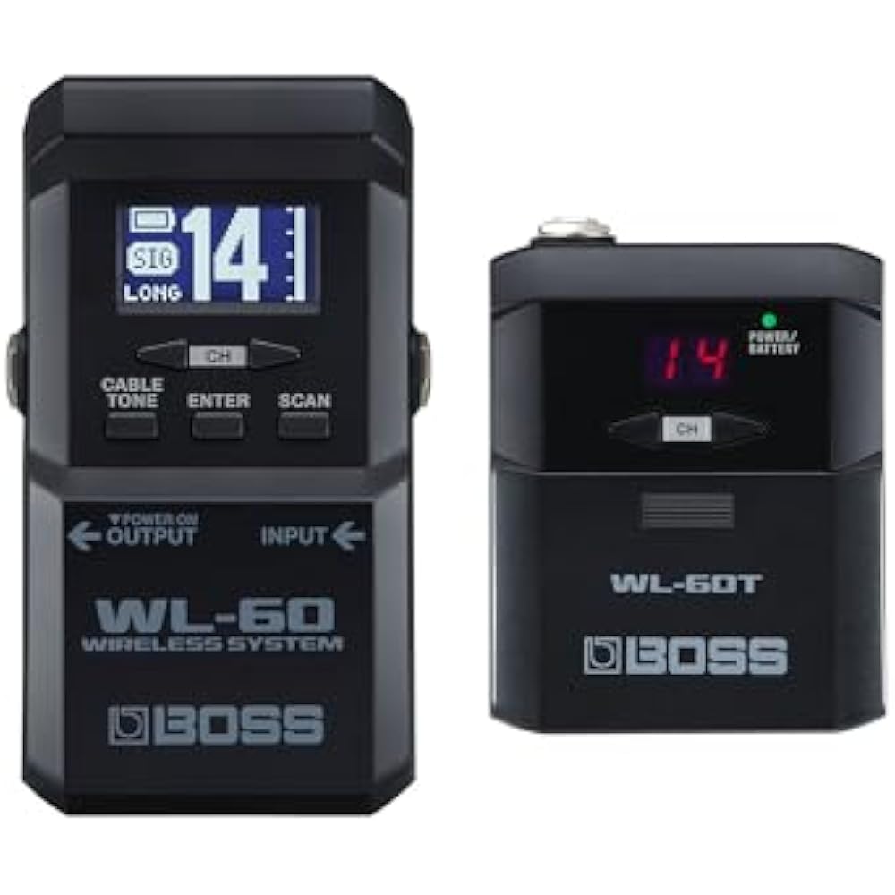

BOSS Boss WL-60 Guitar Wireless System Large LCD Pedal Type Stable Signal Transmission