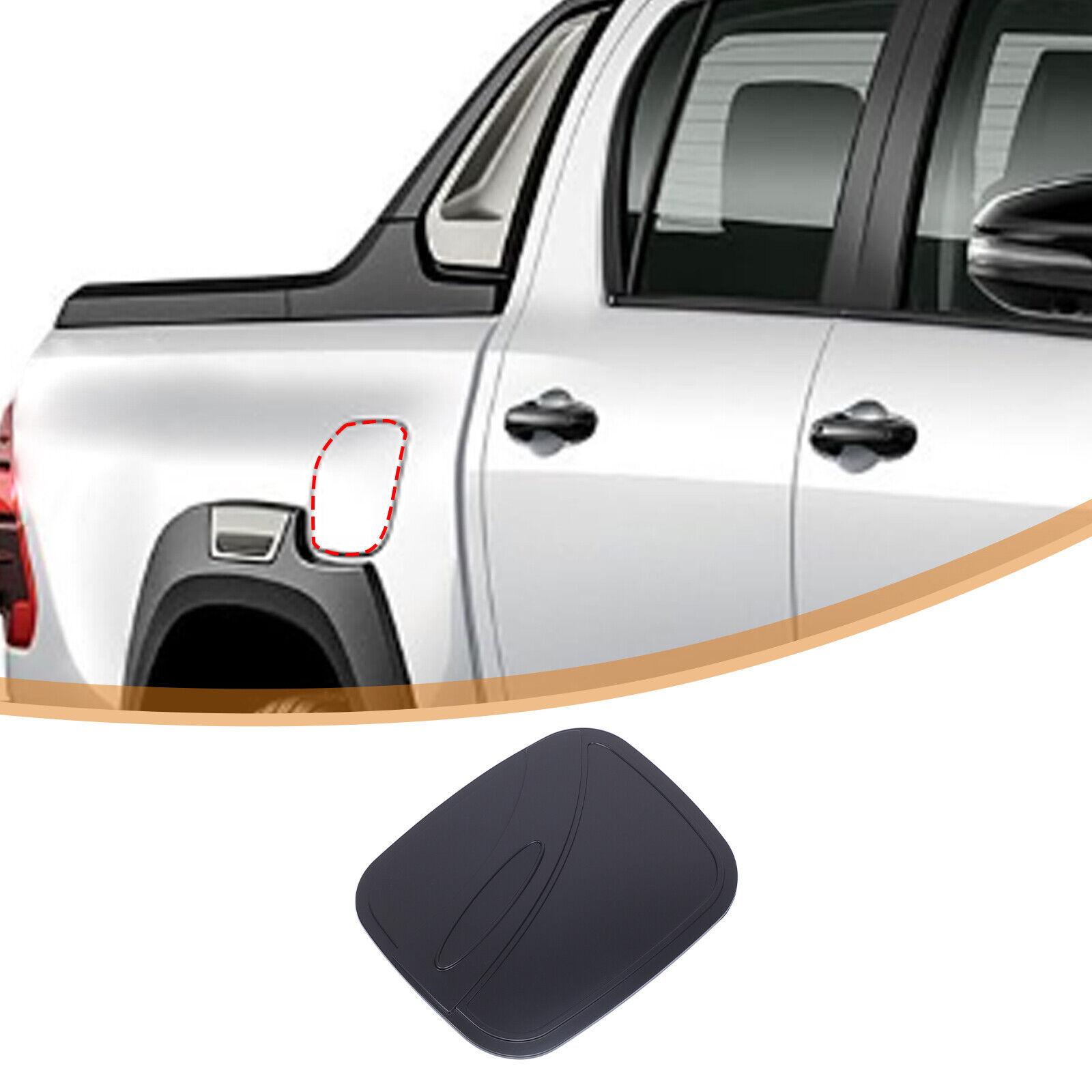 Black Car Fuel Lid Petrol Gas Tank Cover Trim For Toyota Hilux 2015-2024