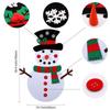 Cartoon DIY Felt Snowman Handmade Wall Hanging Snowman Christmas Snowman Pendant  Children's Toy