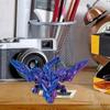 Kreatives Weihnachtsgeschenk 3D-gedruckte bewegliche Kristall-Drachen-Skulptur Mysteriöser Drache Spielzeug zum Zappeln Landschaftsdekoration