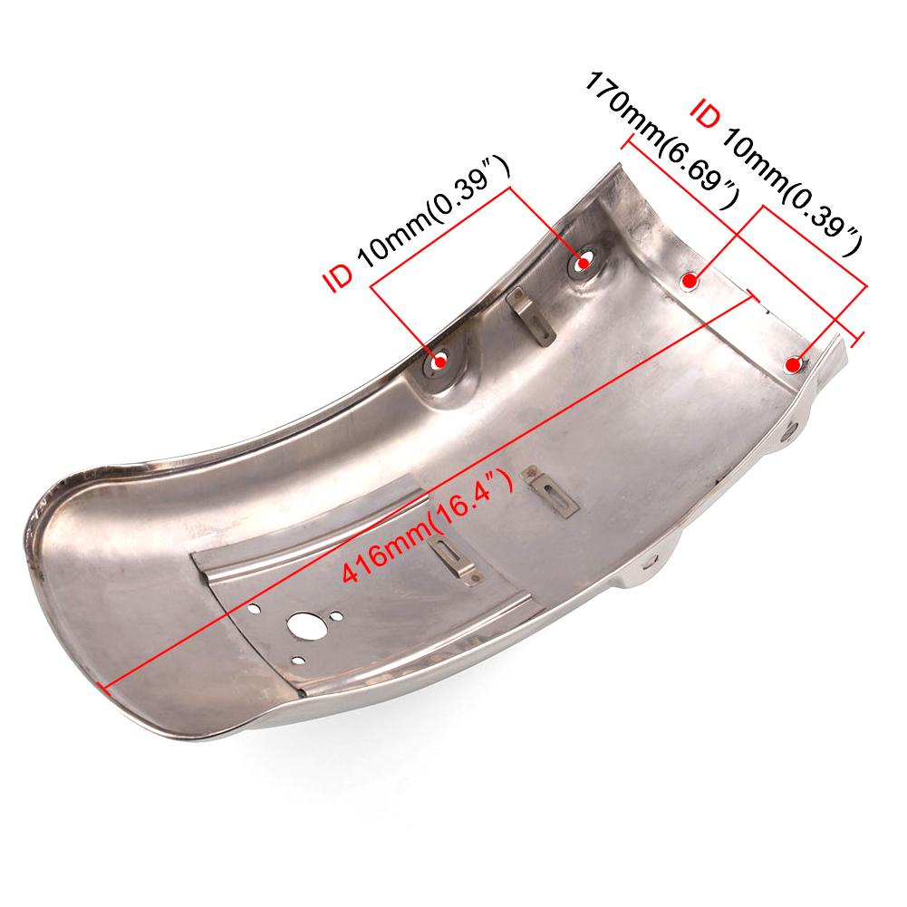 Rear Fender Wear-resistant Stainless Steel Rear Mudguard For Suzuki GN125 GN250 Universal Motorcycle Accessories Parts Frames