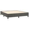 Maison Exclusive - Sommier à lattes de lit et matelas Gris foncé 180x200cm Velours