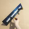 Adjustable Double Handle Blue Steel Putty Scraper and Trowel for Wall Patching and Skimming
