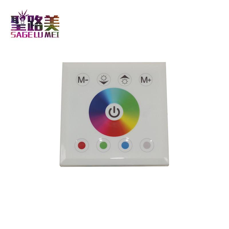 

DC12V-24V RGB / RGBW одноцветный настенный контроллер сенсорной панели Стеклянная панель диммер Контроллер для светодиодных RGB-лент