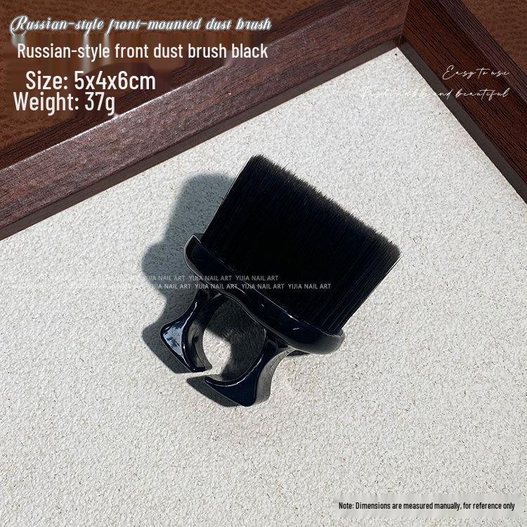 

Russian Style Nail Art Brush Set: Dust Brush, Ring Holder, Hand Rest, Soft Bristle, Dead Skin & Groove Cleaner.