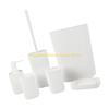 92MF Plastic Bathroom Accessories Set 6pc Hygienic Toothbrush Cup Wastebasket Planner Space Saving Plan