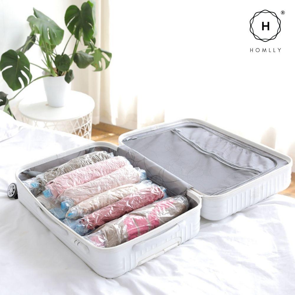 Homlly 10pcs Travel Roll-Up Compression Space Saver Bags - No Vacuum or Pump Needed