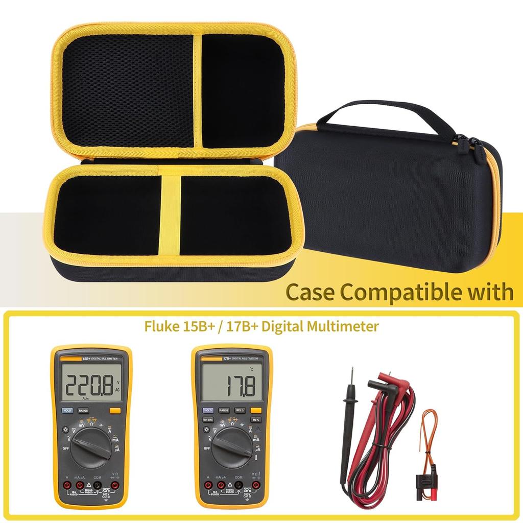 Storage Case Compatible with Fluke 15B+ / 17B+ Digital Multimeter