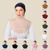 Modal Fake Collar Soft Elastic Detachable False Collars Solid Color Turtleneck High Neck Cover Women Muslim Hijab Accessories