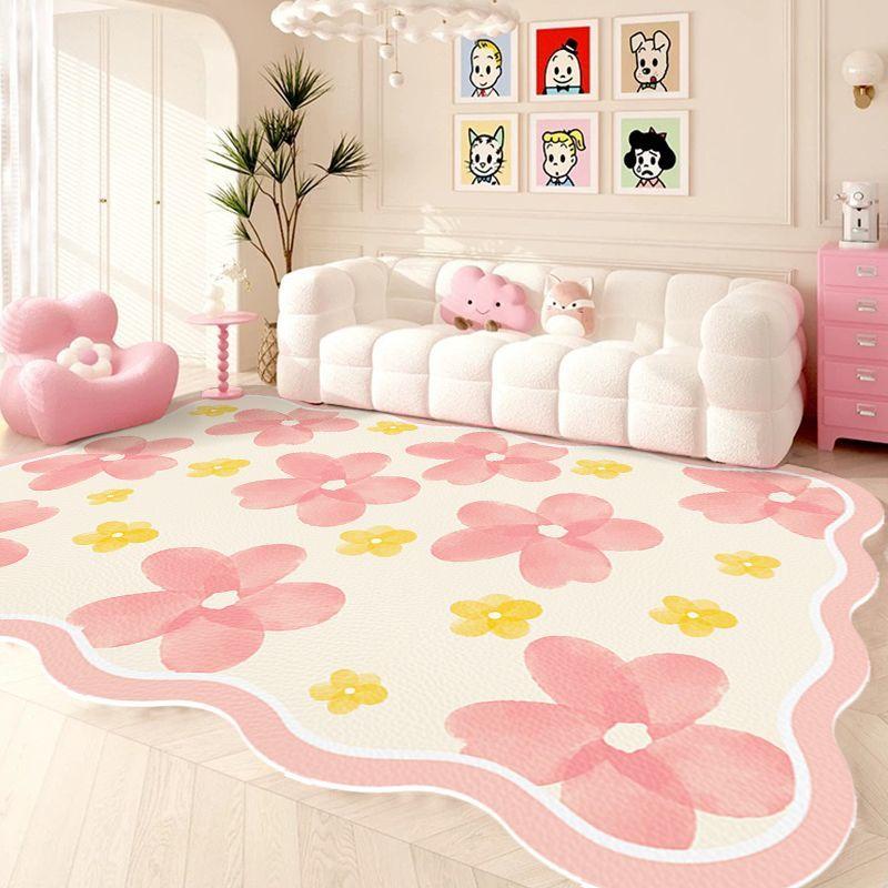Cartoon Wohnzimmerteppich Niedlicher Couchtischteppich Wohnstil Unregelmäßig Große Fläche Schlafzimmer Voller Bodenmatte