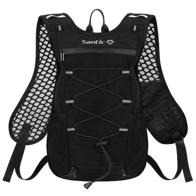 Santic Cycling Radfahren Laufen Schwarz Rucksack, Rucksack, Rucksack, Sport, Outdoor, Wasserdicht, Atmungsaktiv, Leicht,