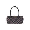 Miu Miu Beau Brand Logo Mixed Material Handbag Women handbag Slate-Gray Cocoa-Brown 5BB173_2IFK_F0RDS_V_OWM