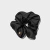 KINDERSALMON Seiden-Scrunchie Schwarz (L)