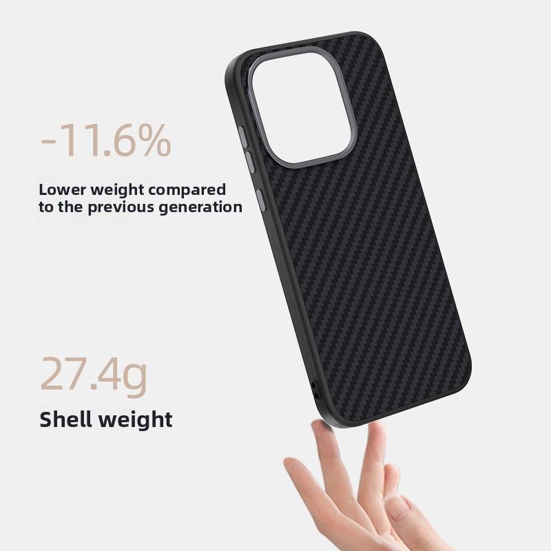 Invisible Magnet Carbon Fiber Phone Case for OnePlus 15 1+13T 13S TPU+PC Wireless Charging Hardware Lens Full Protection Cover