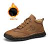 Italian Men's Casual Shoes Leather Sneakers Handmade Luxury 2024 New In Fashion Outdoor Shoes Outdoor Lace Up Man Hiking Shoes