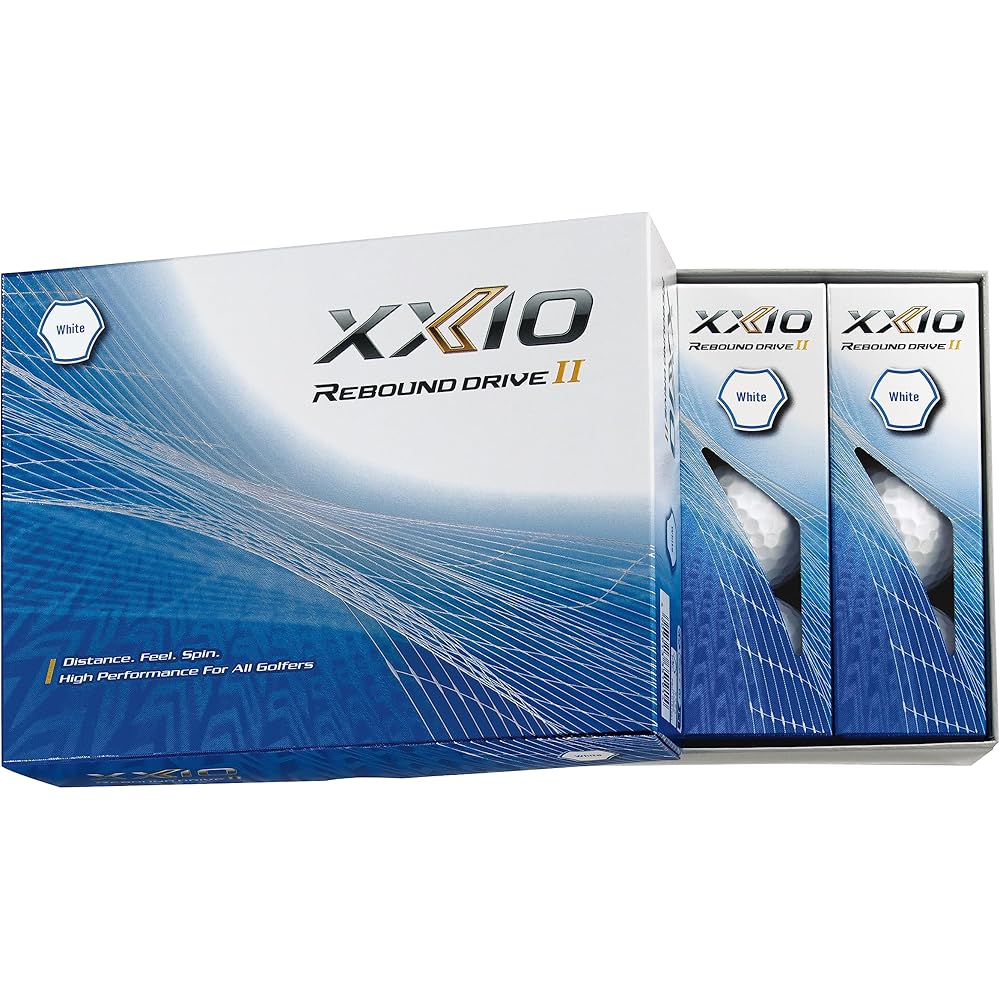 Dunlop XXIO Rebound Drive2 Golf Balls 2023 Model 12 Pack White