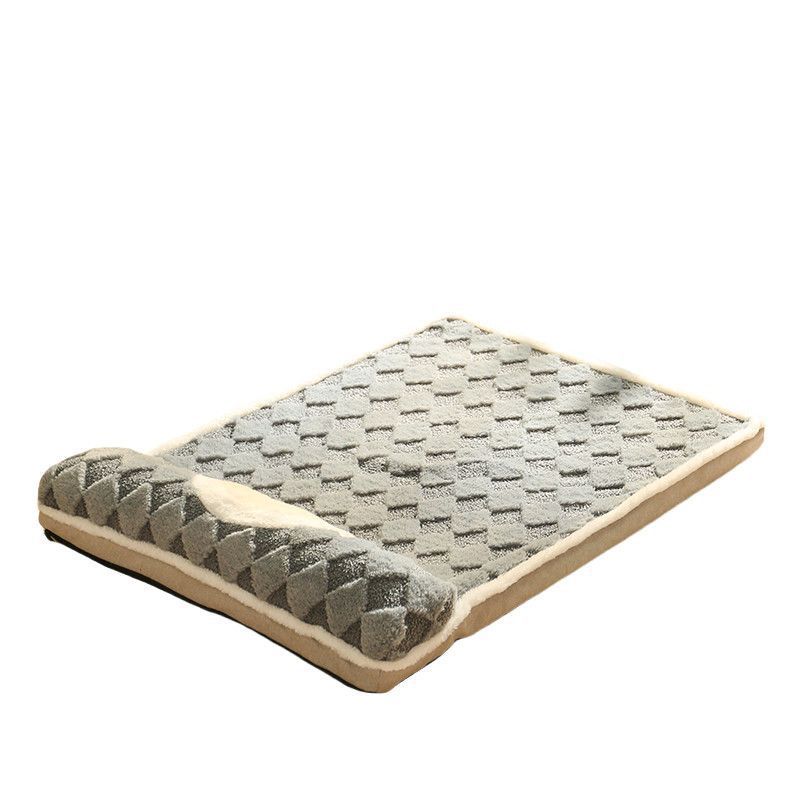 Sleeping Dog Mat Winter Warm Removable Washable Kennel Mattress Pet Supplies Large Dog Dog Bed