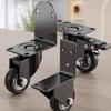 Easy Move 2pcs Furniture Casters with Corner Fittings Polyurethane Casters Quick Installation for Sofas & Side Tables