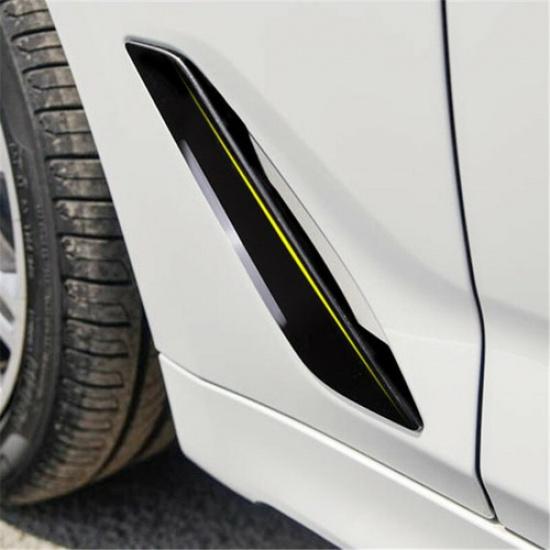2018 BMW 5 Series G30 For BMW Car Outside Side Wing Air Flow Fender Light Cover | Black | 2 Years Manufacturer Warranty | 2pcs | Adhesive | Right |