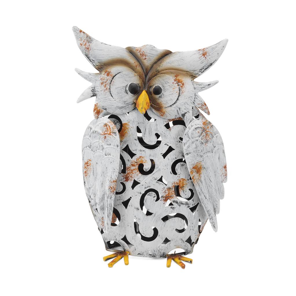 Solar Light Owl Shape Vivid Lifelike IP55 Waterproof Iron Solar Decorative Light for Garden Lawns
