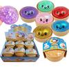 In magazzino! Push Bubble Sorriso Glitter Raviolo Glitter Raviolo Morbido Con Scatola Ravioli Giocattolo Sensoriale da Spremere Per Alleviare lo Stress
