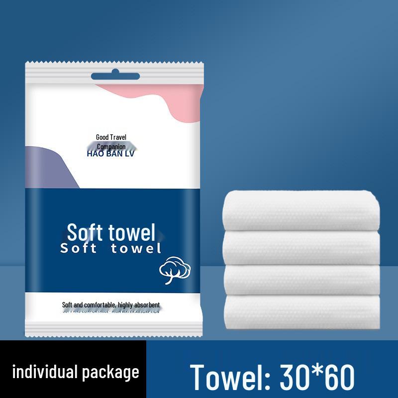 Thickened Disposable Towel: Enlarged, Individually Packaged for Bath, Shower, and Travel Disposable Towel
