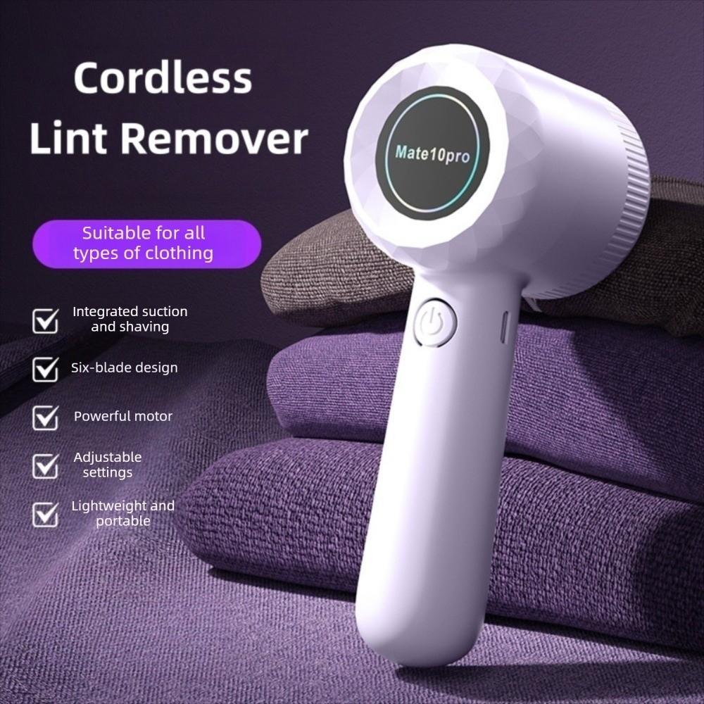 USB Charging Fabric Lint Remover 6-Blade Clothing Fuzz Remover New Electric Lint Trimmer Home Use