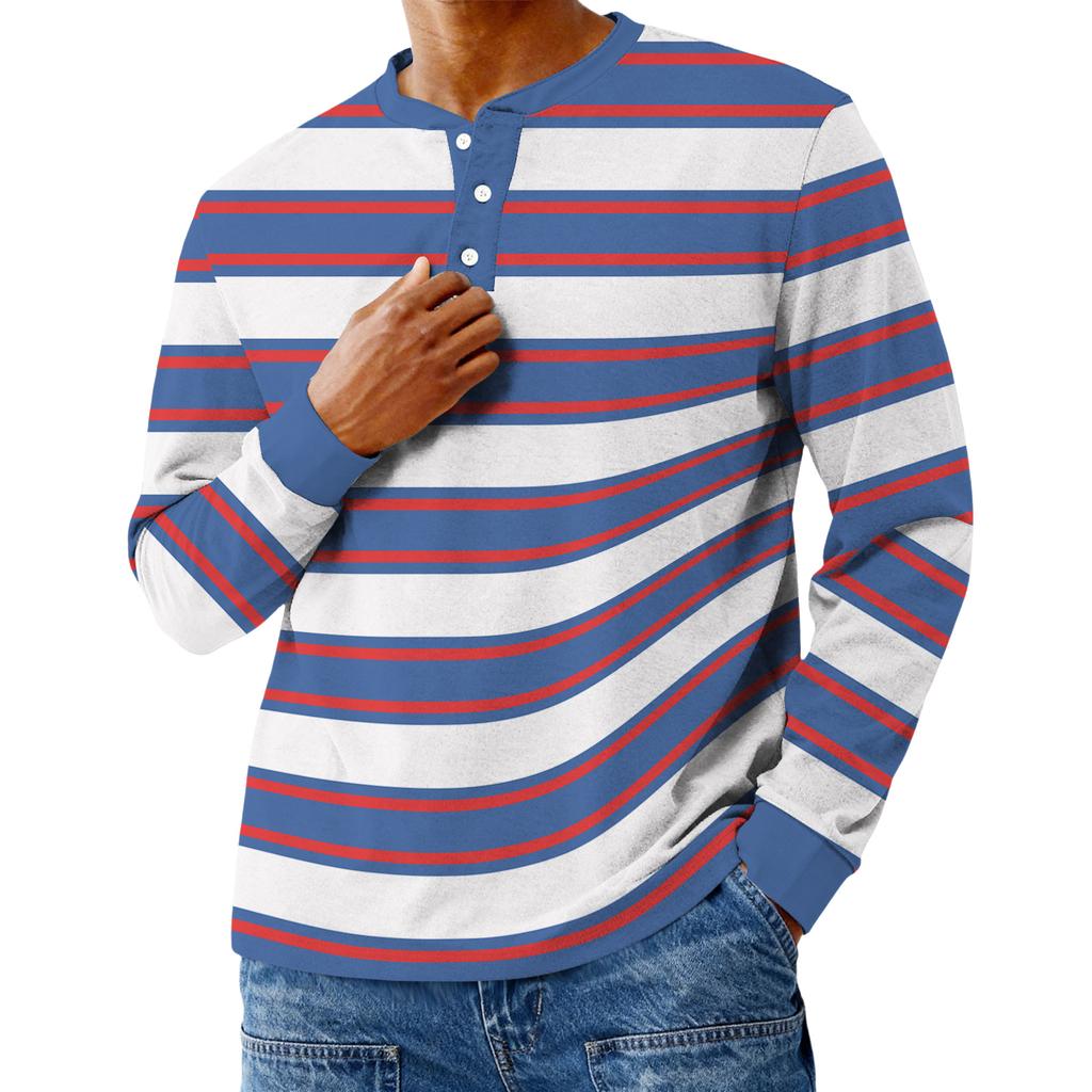 Men's Casual Oversized Button-Down Shirt With Long Sleeves