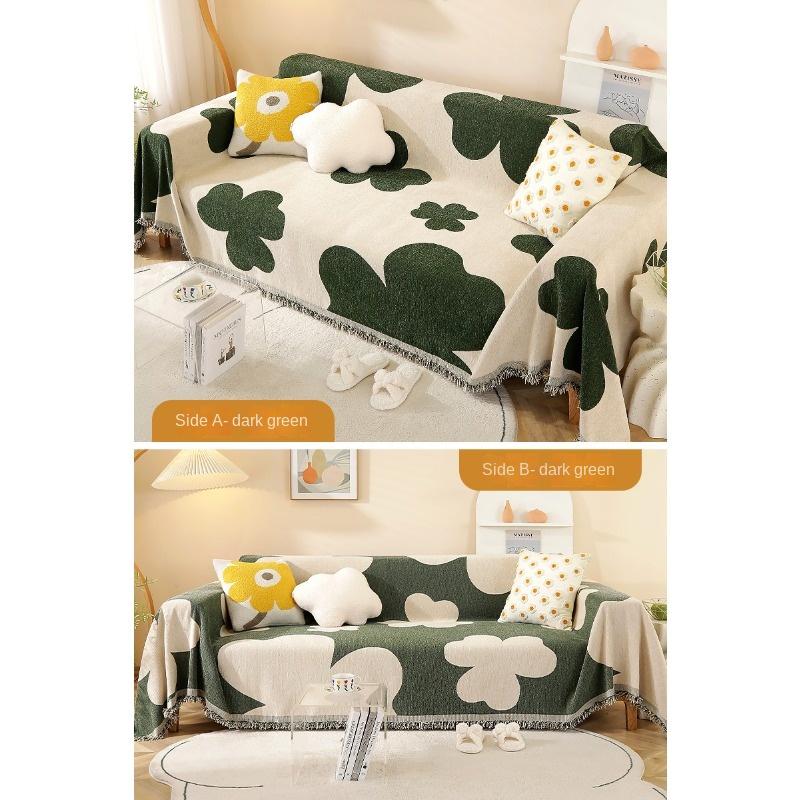 Nordic Style Sofa Cover Cloth Ins Style Full-Cover Sofa Cushion Simple Modern Sofa Cover Four Seasons Universal Sofa Cover Cover
