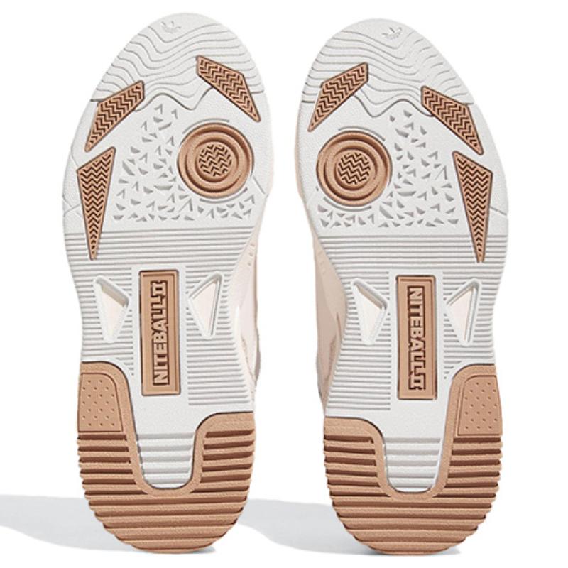 Adidas Originals Niteball Ii Shoes 'Cream White Grey Brown' Women's Sneakers FZ5870