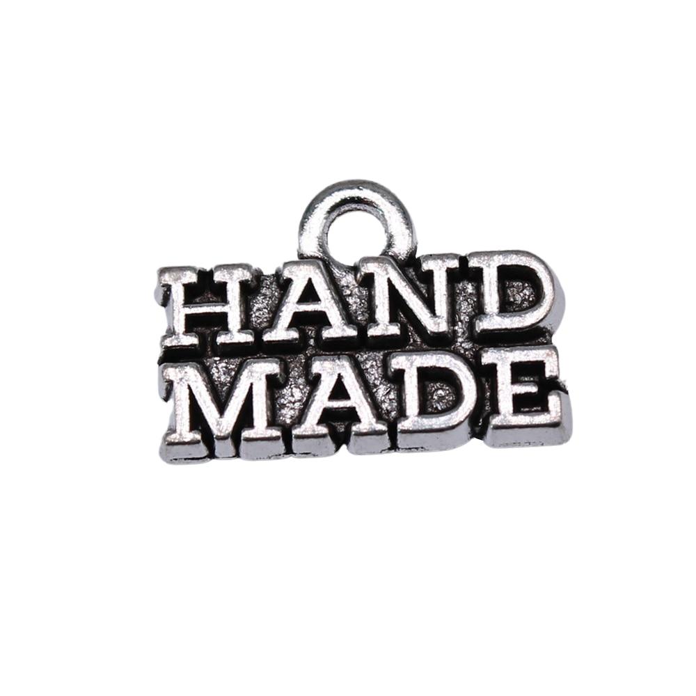 

10шт Подвески Ручной Работы Подвески Античное Серебро Цвет Цинковый Сплав 17X12мм