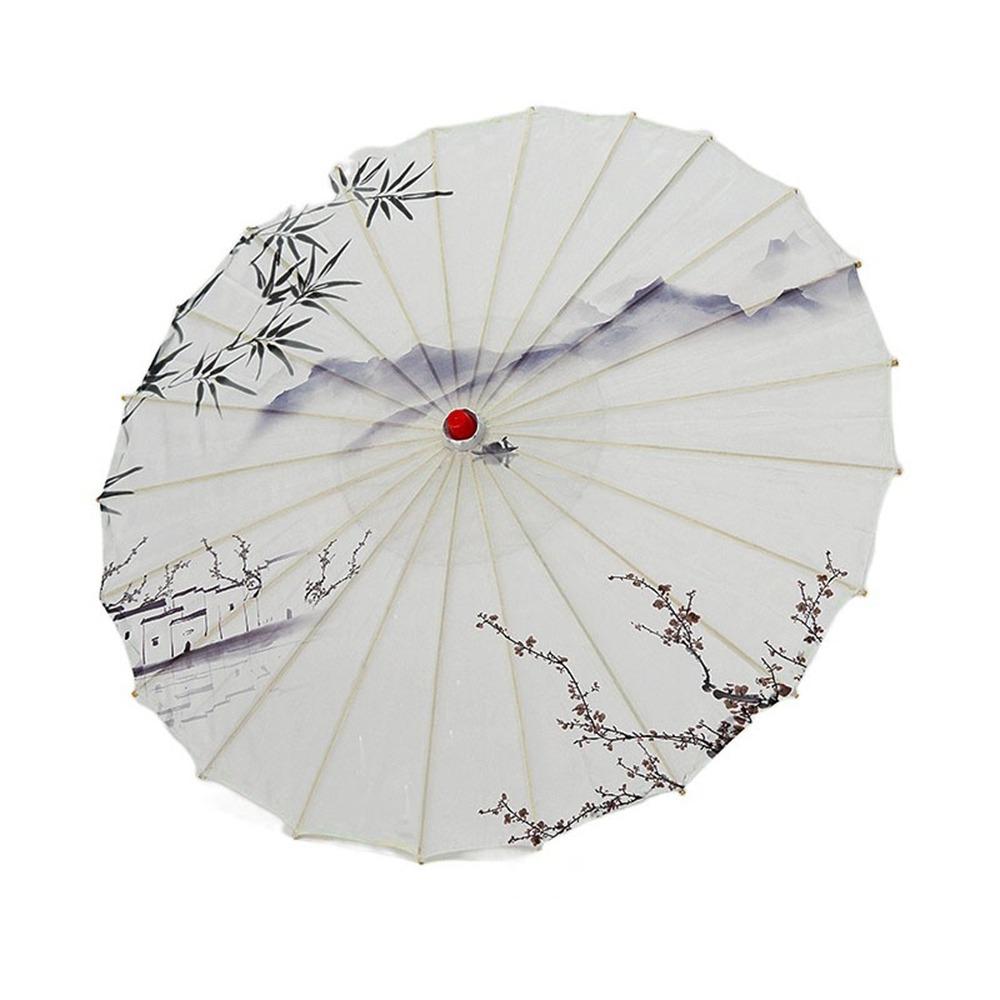 Bamboo Oil Paper Umbrella Chinese Style Hanfu Umbrella Ancient Dance Umbrella  Hotel Ceiling