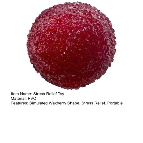 Fake Waxberry Squeeze Toy Stress Relief Crispy Simulated Waxberry Sensory Fidget Toy Decompression Stress Ball Toy