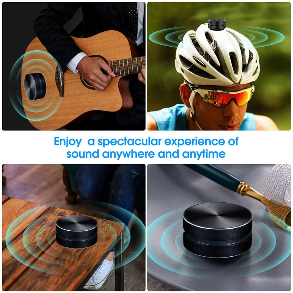 Bone Conduction Speaker 120Hz 16KHz BT 5.0 Portable Aluminum Alloy Loud Stereo Sound Speaker