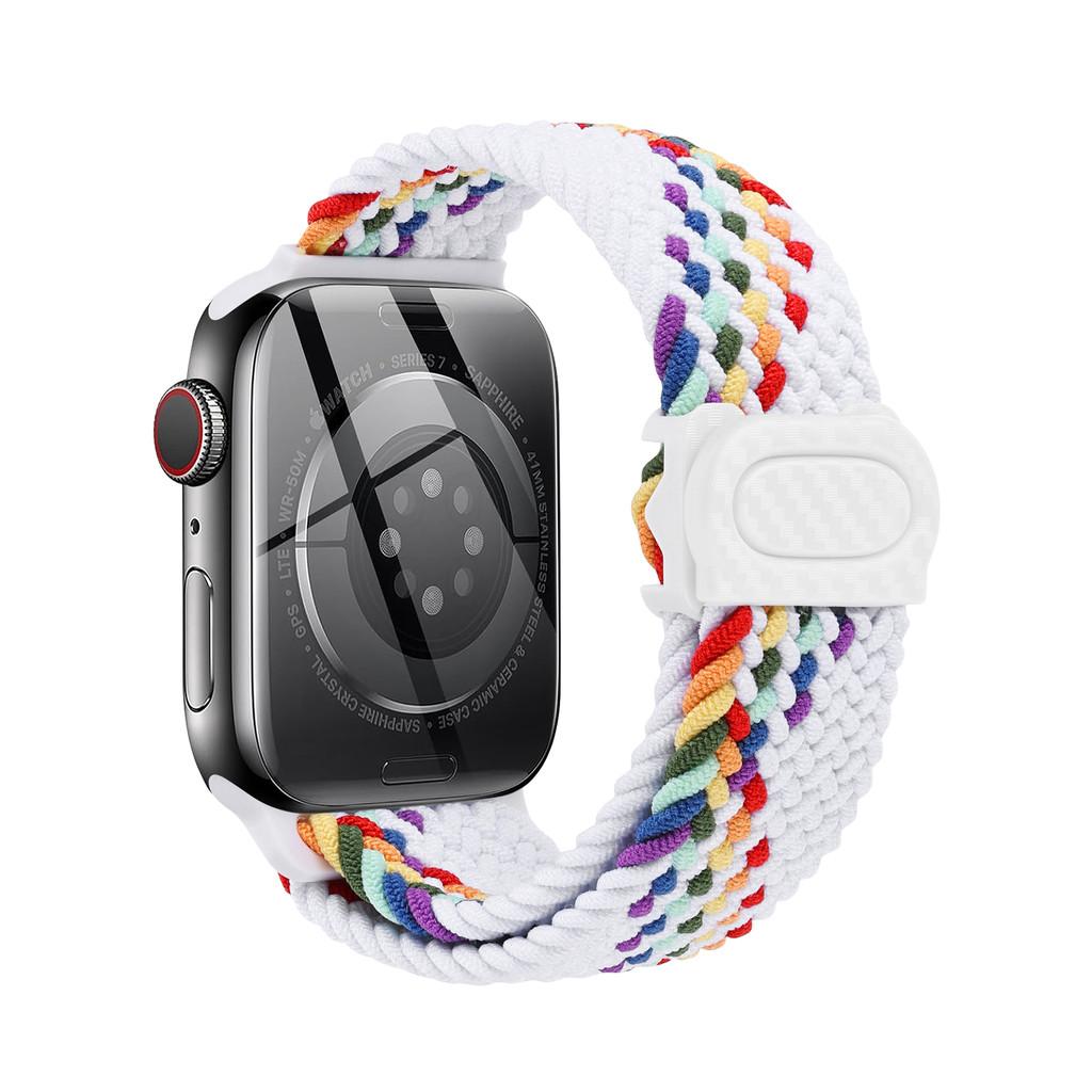 Strap For Apple watch band 44mm 42mm 40mm 45mm 46mm 41mm 49mm Braided Solo Correa Bracelet iWatch 11 10 9 8  7 6 5 4 se Ultra3