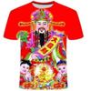 Men's Fashion Funny 3D Printed T-shirt Casual Round Neck Short Sleeved T-shirt